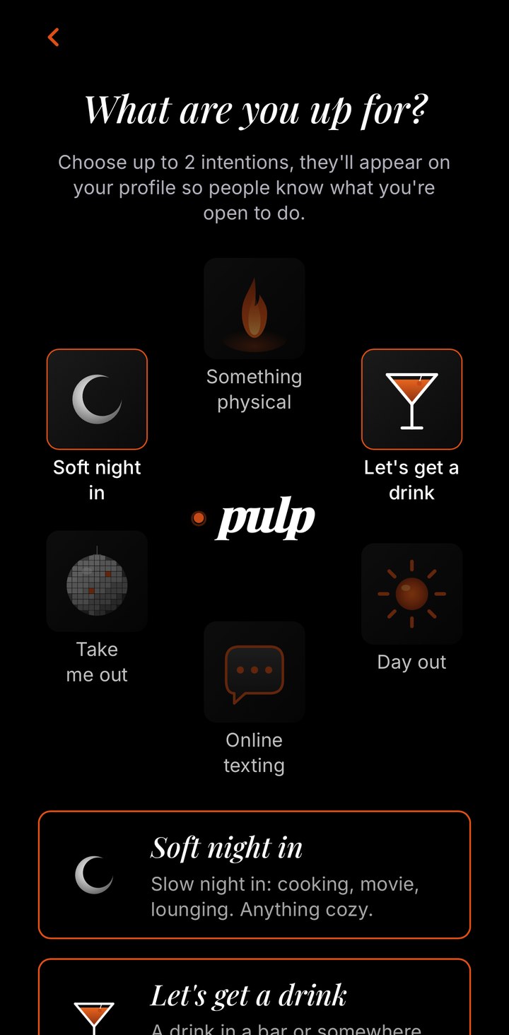 Pick what you're up for
