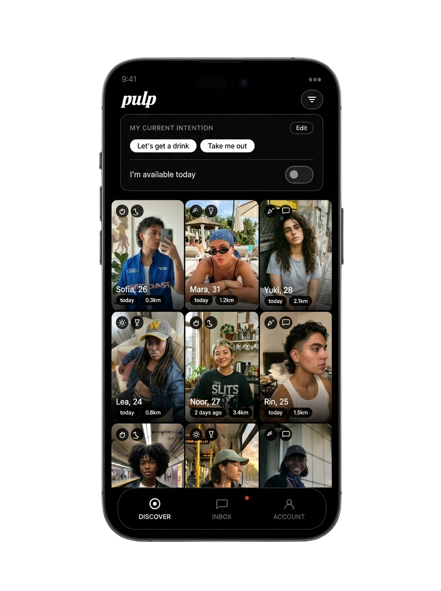 Pulp discovery screen